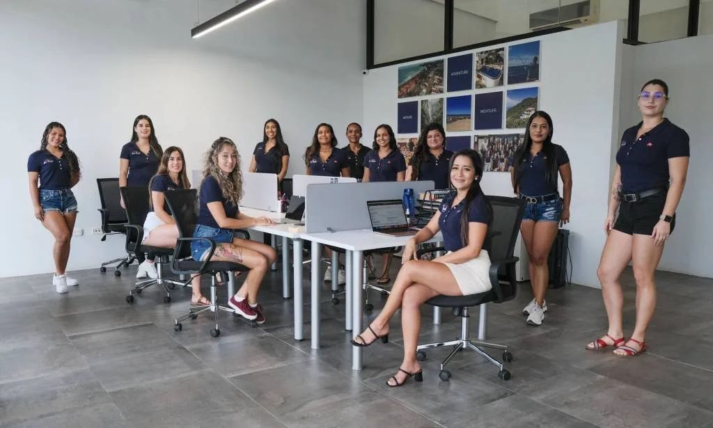 Jaco Royale team members together in the office