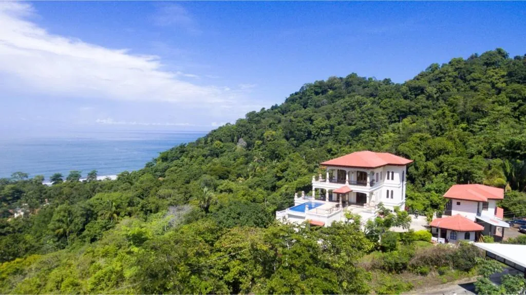 Private luxury villa surrounded by Costa Rican forest and ocean views