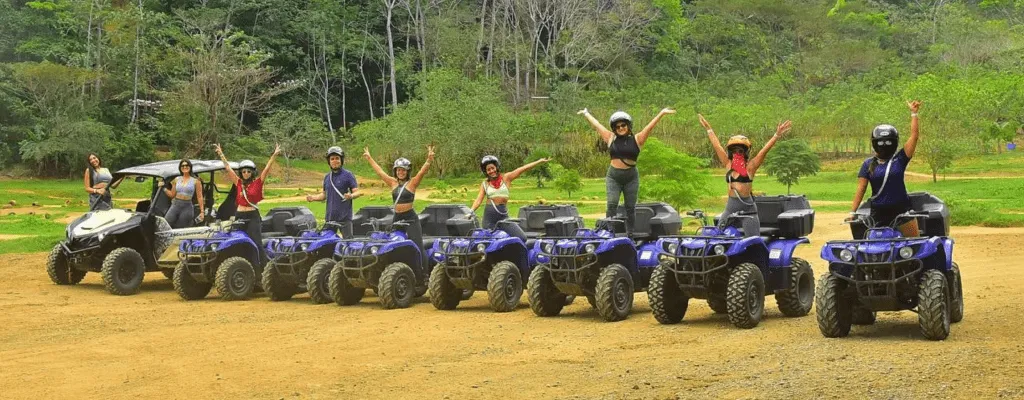 ATV rider exploring trails near Jaco