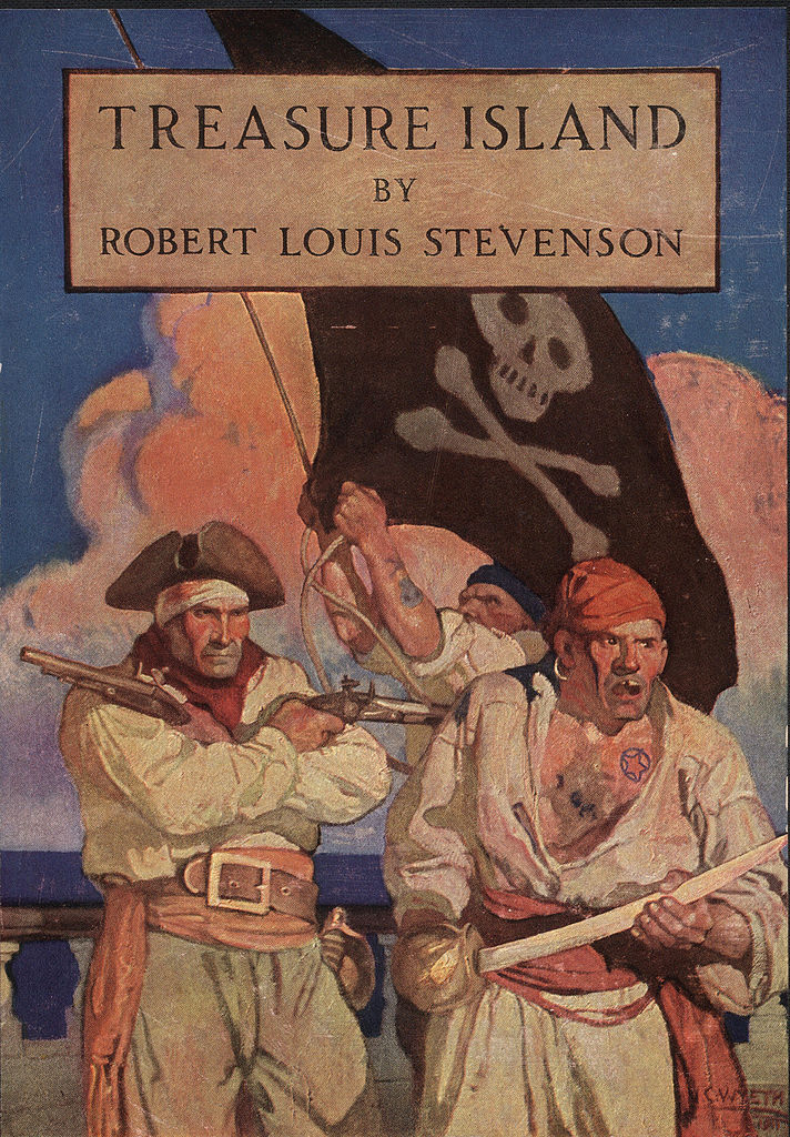 Robert Louis Stevenson’s Treasure Island novel cover