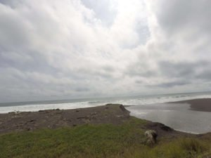 West Coast Beach in Costa Rica is Black