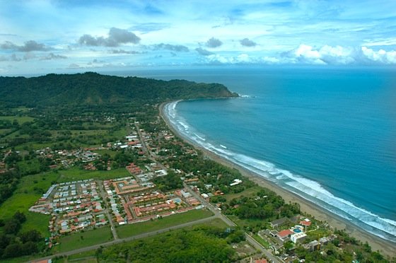 City by the beach of costa rica